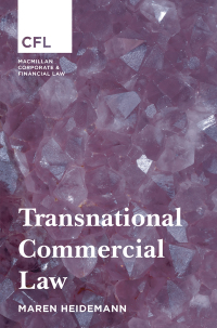 Imagen de portada: Transnational Commercial Law 1st edition 9781137605184