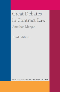 表紙画像: Great Debates in Contract Law 3rd edition 9781352009989