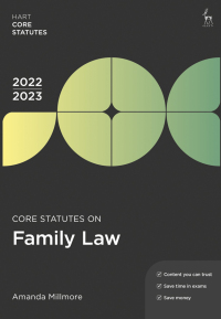 Cover image: Core Statutes on Family Law 2022-23 7th edition 9781509960460