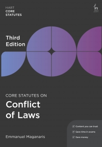 Cover image: Core Statutes on Conflict of Laws 3rd edition 9781509960811