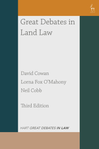 Cover image: Great Debates in Land Law 3rd edition 9781509962754