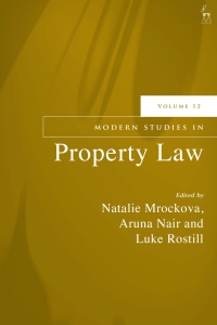 Omslagafbeelding: Modern Studies in Property Law, Volume 12 1st edition 9781509963669