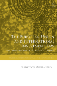 Imagen de portada: The European Union and International Investment Law 1st edition 9781509963805