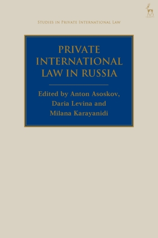 Imagen de portada: Private International Law in Russia 1st edition 9781509964314