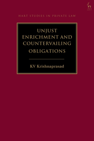Cover image: Unjust Enrichment and Countervailing Obligations 1st edition 9781509966394