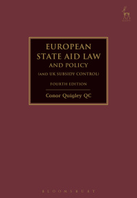 Titelbild: European State Aid Law and Policy (and UK Subsidy Control) 4th edition 9781509964932