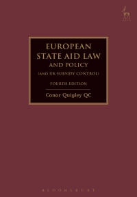 Cover image: European State Aid Law and Policy (and UK Subsidy Control) 4th edition 9781509964932