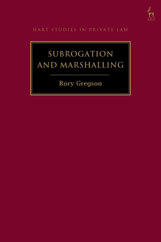 Cover image: Subrogation and Marshalling 1st edition 9781509969227