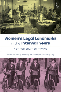 Titelbild: Women’s Legal Landmarks in the Interwar Years 1st edition 9781509969722