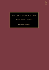 Imagen de portada: EU Civil Service Law 1st edition 9781509977925