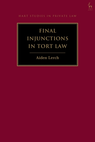 Imagen de portada: Final Injunctions in Tort Law 1st edition 9781509989713