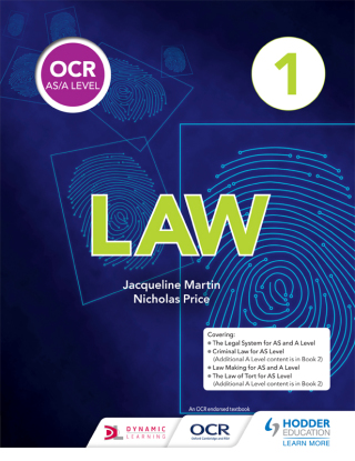 Cover image: OCR AS/A Level Law Book 1 9781510401761