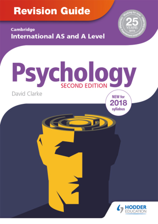 Cover image: Cambridge International AS/A Level Psychology Revision Guide 2nd edition 9781510418394