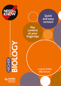 Cover image: Need to Know: Higher Biology 9781510450202
