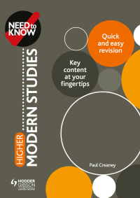 Cover image: Need to Know: Higher Modern Studies 9781510451179