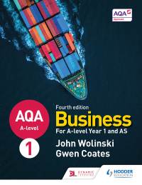 Cover image: AQA A-level Business Year 1 and AS Fourth Edition (Wolinski and Coates) 9781510455665