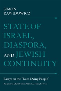 Cover image: State of Israel, Diaspora, and Jewish Continuity 9780874518467
