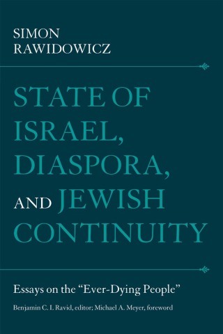 Cover image: State of Israel, Diaspora, and Jewish Continuity 9780874518467