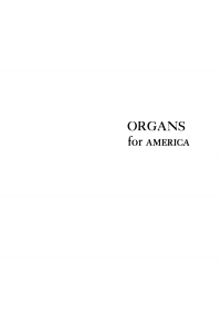 Titelbild: Organs for America 9780812275544