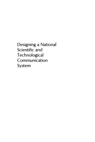 Imagen de portada: Designing a National Scientific and Technological Communication System 9780812277166