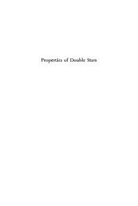 Cover image: Properties of Double Stars 9781512800357