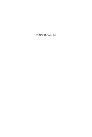 Cover image: Sophocles 9781512800531