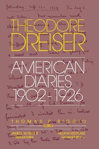 Omslagafbeelding: The American Diaries, 1902-1926 9780812211481