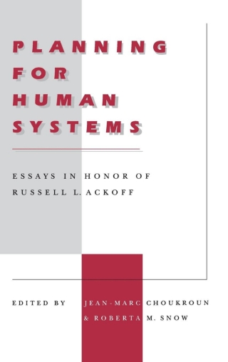 Imagen de portada: Planning for Human Systems 9780812231281