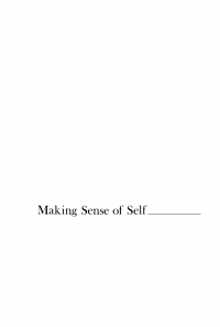 Imagen de portada: Making Sense of Self 9780812278101