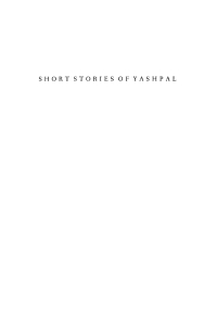 Titelbild: Short Stories of Yashpal, Author and Patriot 9780812276015