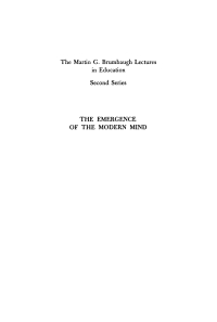 Cover image: The Emergence of the Modern Mind 9781512802122