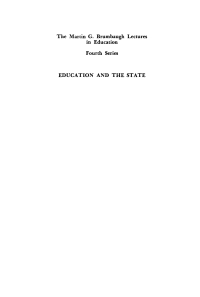 Cover image: Education and the State 9781512822229