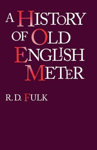 Imagen de portada: A History of Old English Meter 9780812231571
