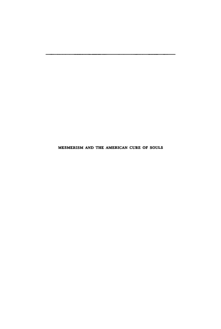 Cover image: Mesmerism and the American Cure of Souls 9780812278477