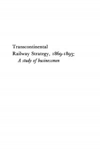 Titelbild: Transcontinental Railway Strategy, 1869-1893 9781512802306