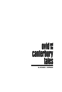 Cover image: Ovid and the Canterbury Tales 9781512802399