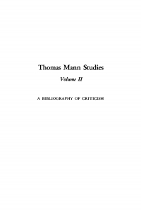 Imagen de portada: Thomas Mann Studies, Volume 2 9781512803204