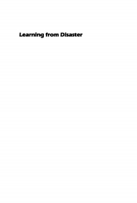 Cover image: Learning from Disaster 9780812232509