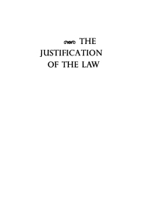 Omslagafbeelding: The Justification of the Law 9780812276398