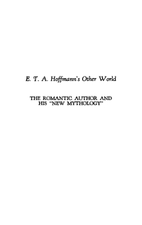 Cover image: E. T. A. Hoffmann's Other World 9781512804799