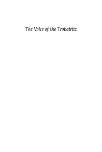 Cover image: The Voice of the Trobairitz 9780812281675