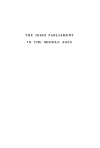 Cover image: The Irish Parliament in the Middle Ages 9781512806007