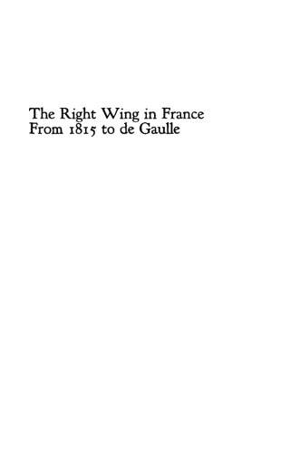 Cover image: The Right Wing in France 2nd edition 9780812274905