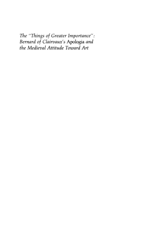 Cover image: The "Things of Greater Importance" 9780812281811
