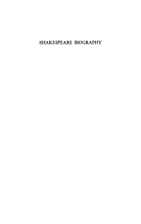 صورة الغلاف: Shakespeare Biography and Other Papers, Chiefly Elizabethan 9781512806472