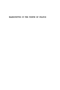 Cover image: Marionettes in the North of France 9781512807066