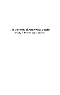 Cover image: The University of Pennsylvania Faculty 9781512807080