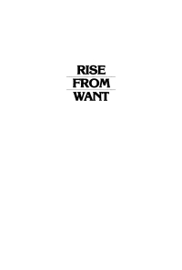 Cover image: Rise From Want 9780812280340