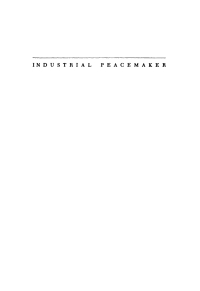 صورة الغلاف: Industrial Peacemaker 9780812277722