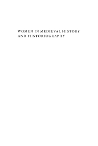 Imagen de portada: Women in Medieval History and Historiography 9780812280487